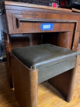 Awesome 1950s Sewing Machine Table, Chair, and Machine