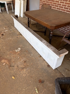 Mantle, Wood, White Painted, 107x18x10