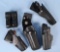 Four Black Basket Weave Holsters & Magazine Holder