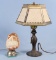 Lithophane Shaded Lamp & Cameo Shell Night Light