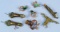 Eight Antique And Vintage Frog Fishing Lures