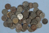 62 U.S. War Time Lincoln Wheatback Steel Pennies