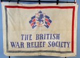 WWI British War Relief Society of America Flag