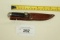 Case Mini Hunting Knife w/Leather Sheath. Over Length 6.25