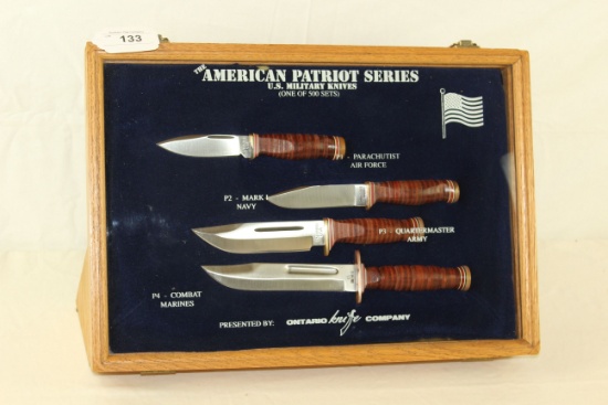 The American Patriot Series U.S. Military Knives w/Display