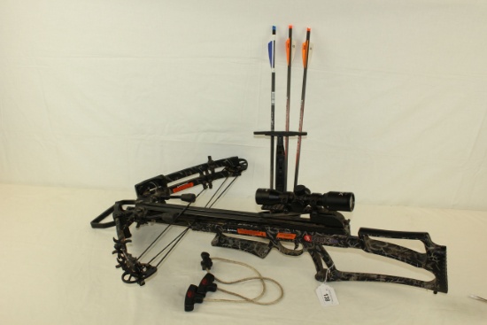 PSE "RDX 365" Crossbow w/PSE 3x32 Scope and 3 Bolts