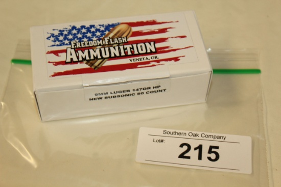 50 Rounds of Freedom Flash 9mm 147 Gr. HP Ammo