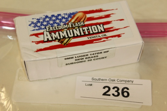 50 Rounds of Freedom Flash 9mm 147 Gr. HP Ammo