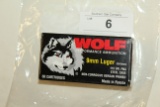 50 Rounds of Wolf 9mm 115 Gr. FMJ Ammo