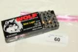 50 Rounds of Wolf 9mm 115 Gr. FMJ Ammo