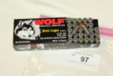 50 Rounds of Wolf 9mm 115 Gr. FMJ Ammo