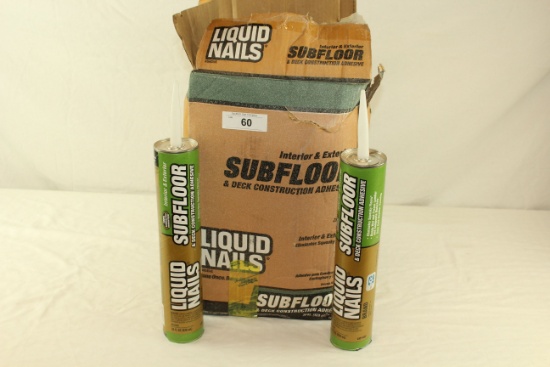 11- 28 FL OZ. Tubes of Liquid Nails Subfloor & Deck Adhesive.