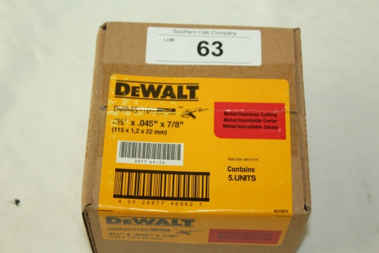 DeWalt 4-1/2" x .045" x 7/8" Metal Stainless Cutting Discs