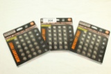 3 Packs of LR44 Button Cell Batteries.  24 to a Pack!