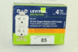 Leviton 4 Pack of 20 AMP Tamper-Resistant GFCI Outlets