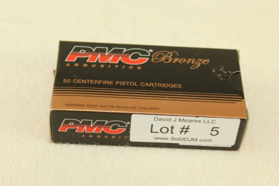 50 Rounds of PMC Bronze 9mm Luger 115 Gr. FMJ Ammo