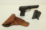Tokarev Model CZ52 7.62x25 Pistol w/Extra Mags & Holster