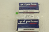 40 Rounds of Prvi Partizan 6.5x52 Carcano 123 Gr. Ammo