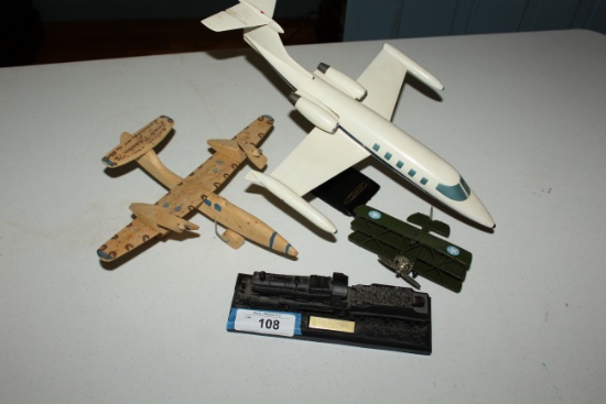 Train and 3 Planes for Display