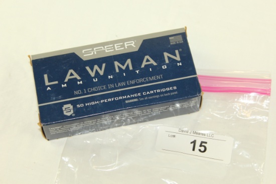 50 Rounds of Speer "Lawman" .45 Auto. 230 Gr. TMJ Ammo
