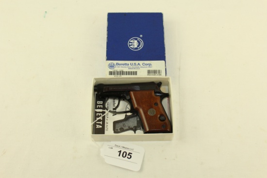 Beretta Model 21A .25 Cal. Pistol in Original Box w/Manual