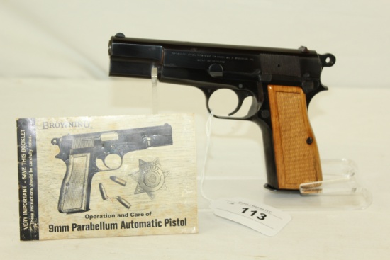 Browning "Hi-Power" 9mm Pistol Made in Belgium