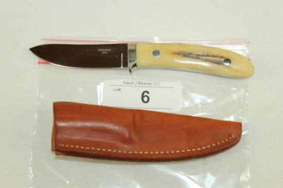 Handmade Knife by "Hendrix 2002" w/Leather Sheath