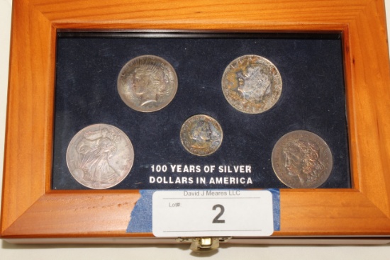 "100 Years of Silver Dollars in America" 5 Coin Set