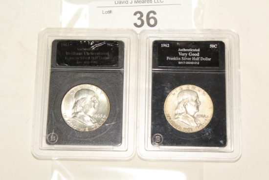 1962 & 1963 Franklin Half Dollars