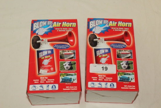 2 "Blow It!" Air Horns.  New!