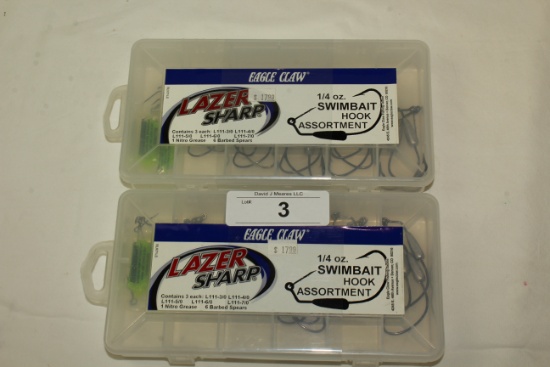 2 Lazer Sharp 1/4 Oz. Swimbait Hook Assortment Kits