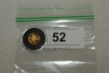 1986  1/20th Oz. 999.9 Fine Gold Republic of Singapore Coin