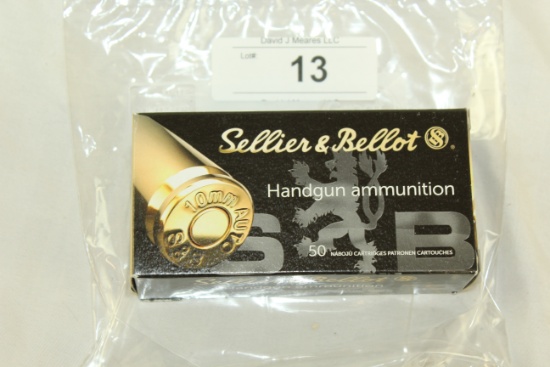 50 Rounds of Sellier & Bellot 10mm, 180 Gr. FMJ Ammo