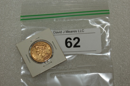 1880-S $5 Half Eagle Gold Coin