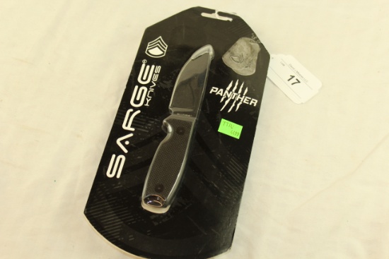 SARGE Knives "Panther" Tactical Knife w/Sheath.  New!