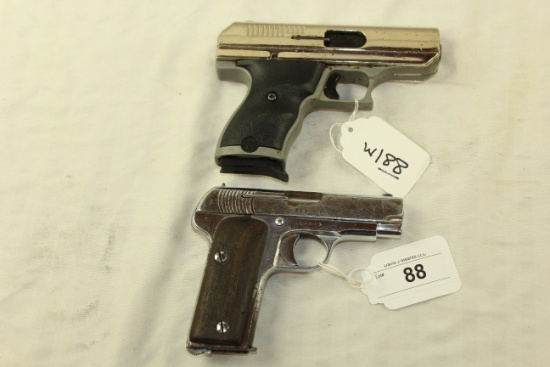 2 Firearms: Hi-Point .380 and Ruby 7.65 Pistols