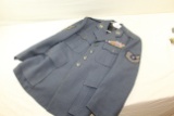 Military Uniform Jacket w/Patches and Medals.  Size 39S