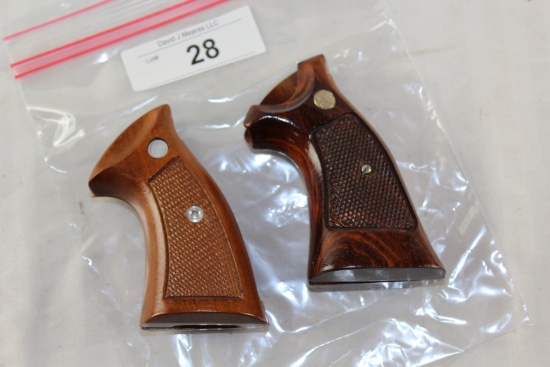 2 Large Frame Wooden Grips.  Ruger and S&W.