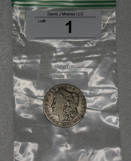 1892 S Morgan Silver Dollar
