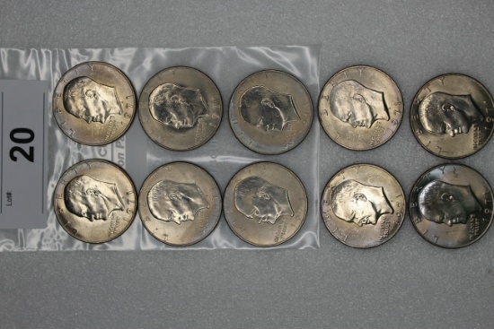(10) 1971 D Eisenhower Dollars