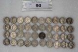 (40) Jefferson Nickels