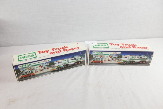 (2) 1991 Hess Toy Truck and Tanker