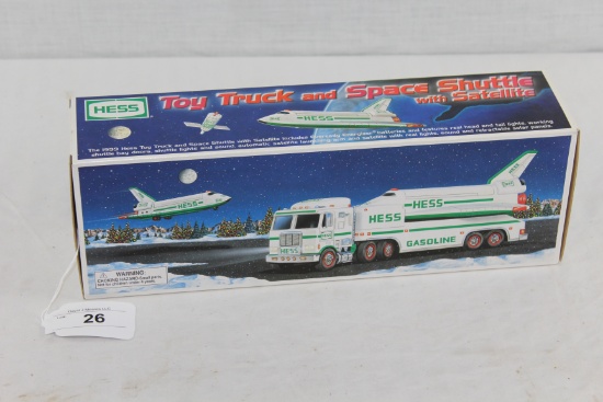 1999 Hess Toy Truck and Space Shuttle with Satellite