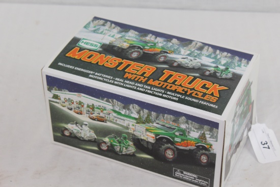 2007 Hess Monster Truck with Motorcycles
