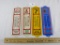 4 Metal Advertising Thermometers