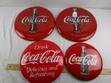 4 Metal Coca-Cola Buttons