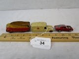 3 Vehicles: '70 Chevelle (Redline), Dinky Toys Ambulance and