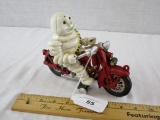 Heavy Die Cast Motorcycle and Michelin Man