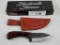SZCO Blacksmith Skinner Knife w/Leather Sheath