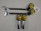2 Stanley Combo Wrenches and 2 Deep Sockets